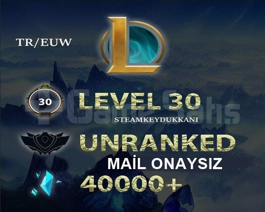 EUW | 30-50K MAVİ ÖZ - MAİL ONAYSIZ | RANKED HAZIR