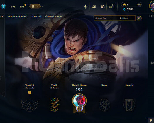 TR UNRANKED 5 KOSTÜM 1 KOSTÜM KRİSTALİ