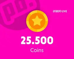 Poppo Live 25500 Coins