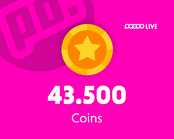 Poppo Live 43500 Coins
