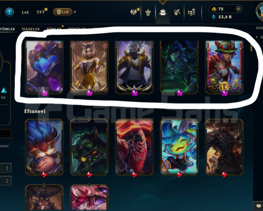 297 LEVEL / 186 SKİN / FUL HERO +MAİL +53K MAVİ ÖZ