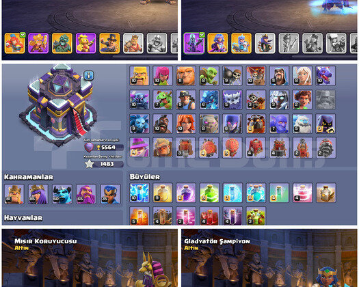 CLASH TH 15 MAX | 14 KOSTÜM - 3 ARKAPLAN