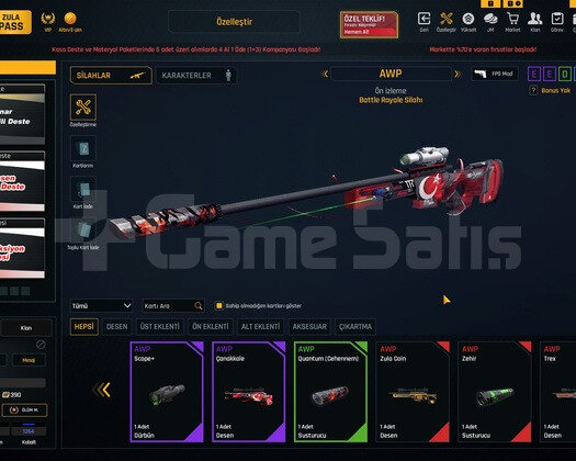 166.000 ZPli 47 Level +6 Set Zula Hesabı