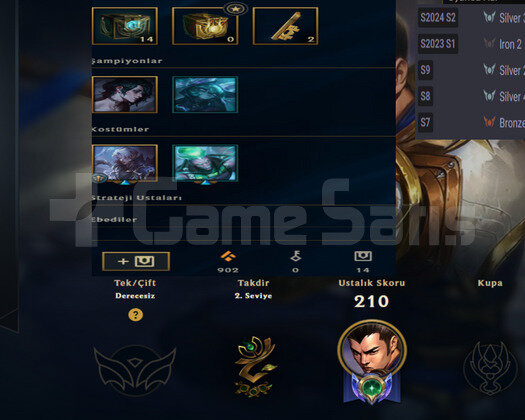 TR 2017 HANDMADE TOP LANE MAİN U.R 16 SKIN 69 HERO