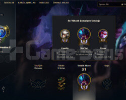 EUW 4 SKIN 14 HERO 25 SEVIYE HANDMADE SMURF HESAP