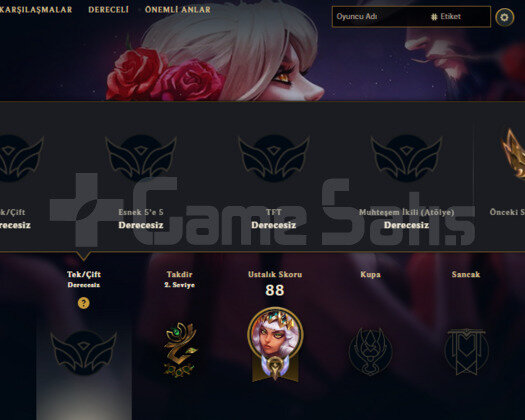TR 2019 KURULUM 11 SKIN 27 HERO S14 GOLD SMURF ACC