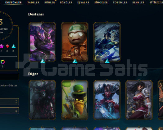 TR 2014 KURULUM 13 SKIN 68 HERO SEZON 6 ELMAS ACC
