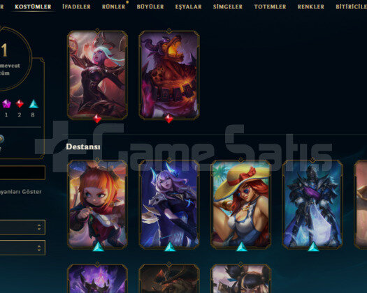 TR 11 SKIN 55 HERO S14 PLAT HANDMADE SMURF HESAP