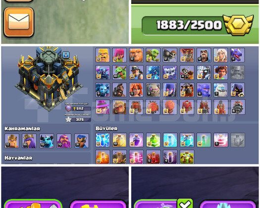 CLASH TH 17 | 269 SEVİYE - 1900 MADALYA