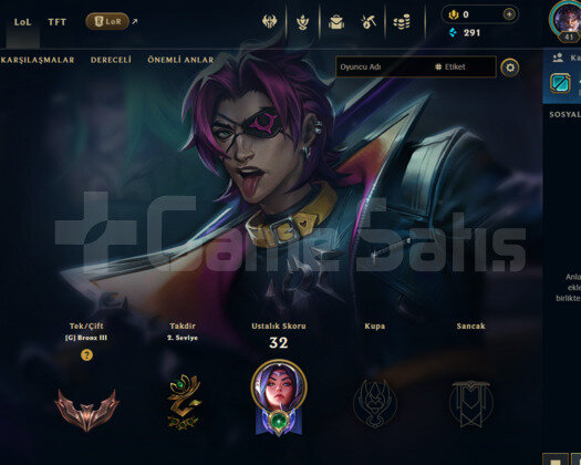 EUW BRONZ 3 S10 HESABI GANİMETİ DOLU