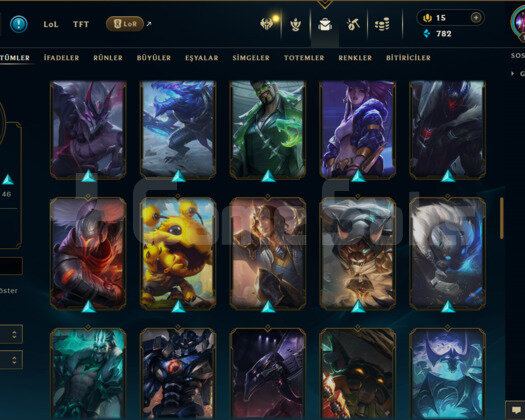 TR/ 163 LEVEL / 82 SKİN / 122 HERO+MAİL+6800 SATIŞ