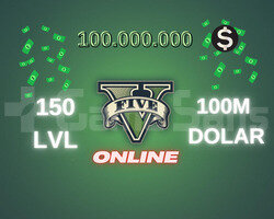 GTA 5 Online 100M + 150 Level + Full Unlock