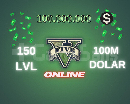 GTA 5 Online 100M + 150 Level + Full Unlock
