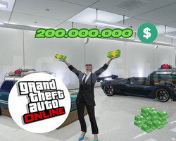 GTA Online 200M + 200 Lvl +Bonus Money Full Unlock