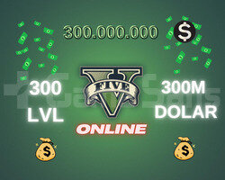 GTA 5 Online 300M + 300 Lvl + Bonus Full Unlock