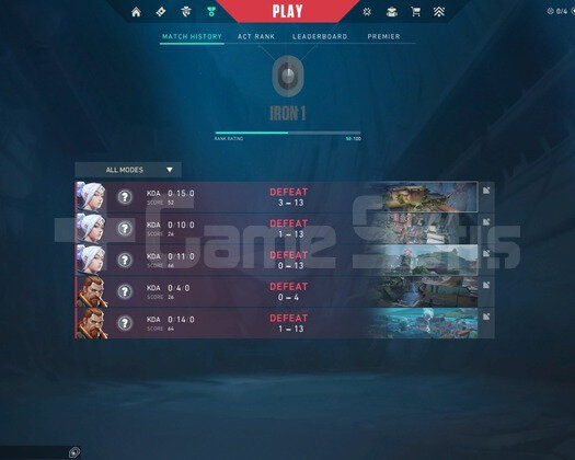 DEMİR 1 DÜŞÜK RANK VALORANT HESAP