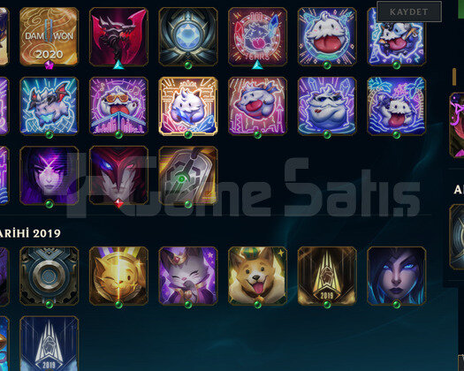 EUW HANDMA MAİL DEĞİŞEN 11SKIN 56HERO SUP MAİN