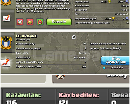 18 LEVELCEBIRHANE + HARİKA TÜRK KLANI