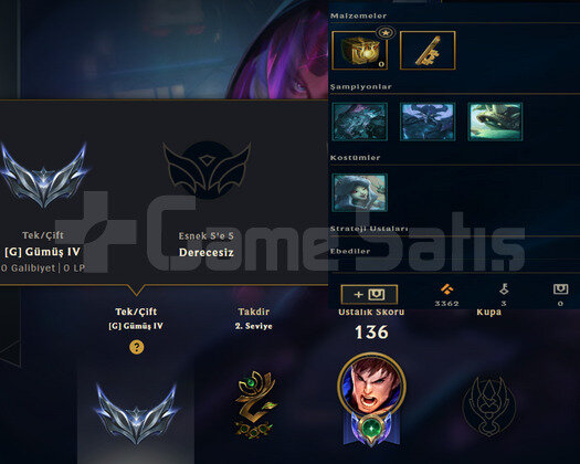 TR HANDMADE SOLO MAİN  5 SKIN 43 HERO MAİL DEĞİŞEN