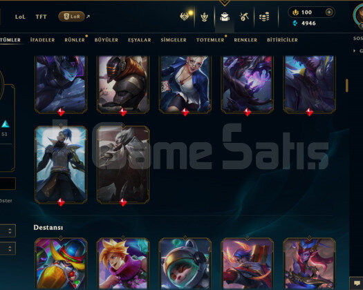 TR / 280 LEVEL / 180 SKİN / 149 HERO +MAİL