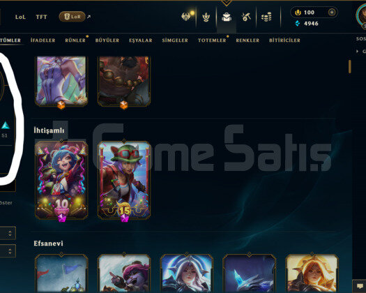 TR / 280 LEVEL / 180 SKİN / 149 HERO +MAİL