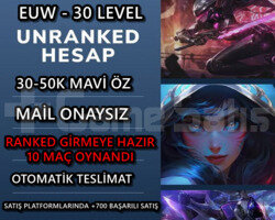 EUW RANK DİREK HAZIR 30 LW - MAİL ONAYSIZ