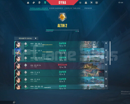 YENİ SEZON GOLD 2 - MAİL DEĞİŞEN - ÇOK YÜKSEK MMR