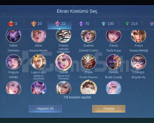 504 Kostümlü Mega 3 hesap