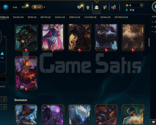 151 LEVEL / 121 SKİN / 116 HERO +MAİL +6900 SATIŞ