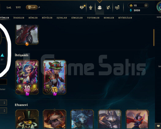 TR / 198 LEVEL / 54 SKİN / 105 HERO +MAİL