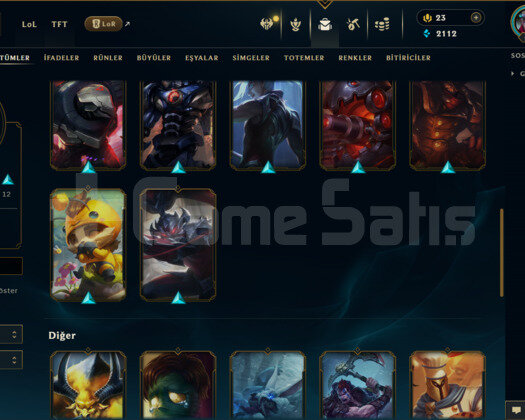 TR / 61 LEVEL / 35 SKİN / 75 HERO +MAİL
