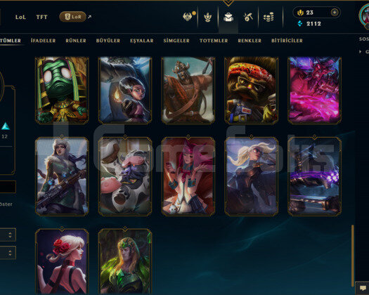 TR / 61 LEVEL / 35 SKİN / 75 HERO +MAİL