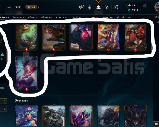 TR / 61 LEVEL / 35 SKİN / 75 HERO +MAİL