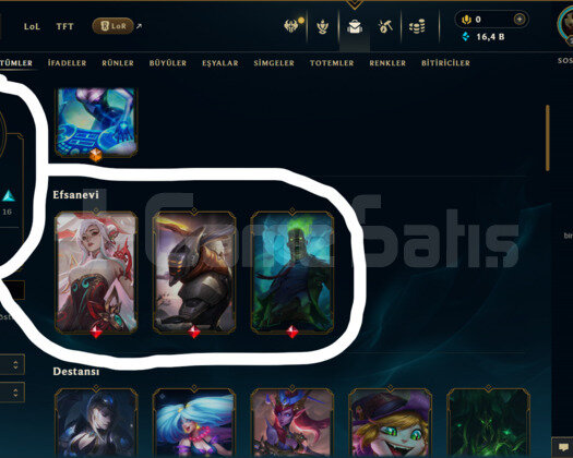TR / 230 LEVEL / 54 SKİN / 110 HERO +MAİL