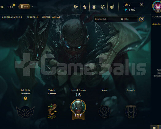 EUW UNRANKED S10 HESABI