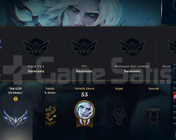 EUW 1 MAÇ SİLVER 17SKIN 38HERO 795RP MAİL DEĞİŞEN
