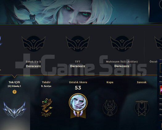 EUW 1 MAÇ SİLVER 17SKIN 38HERO 795RP MAİL DEĞİŞEN