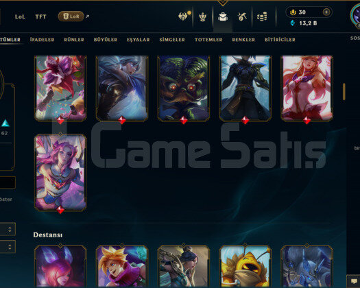 852 LEVEL / 145 SKİN / FUL HERO +MAİL +7000 SATIŞ