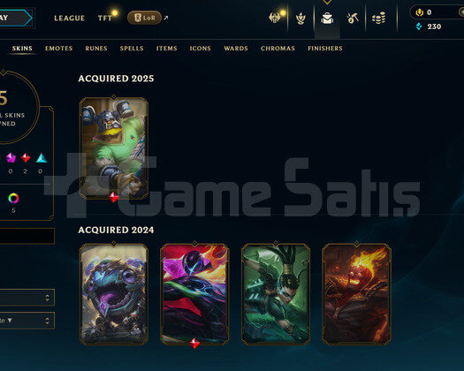 TR Unranked | 5 Kostüm - 29 Hero | LoL Hesap