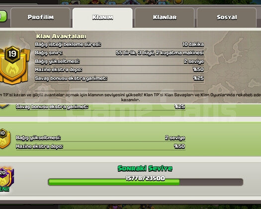 19 LEVEL İSMİ DEĞİŞEN KLAN