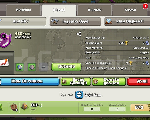 13 LEVEL UCUZ KLAN