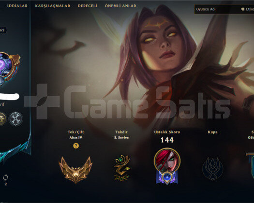 TR GOLD 4 PLATİN 2 BİTİRMİŞ 21 KOSTUM HESAP