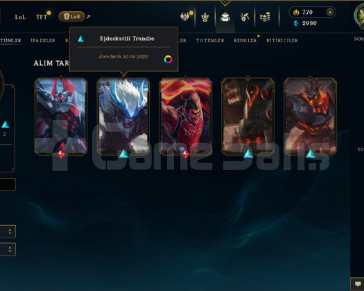 TR 34 LVL 770 RPLİ UNRANKED HESAP