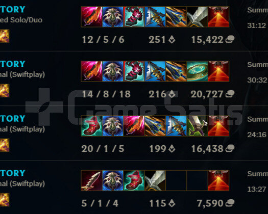 EUW DERECELİ HAZIR GECENİN KILICI YASUOLU 10 WIN