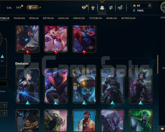 TR / 121 LEVEL / 51 SKİN / 75 HERO +MAİL