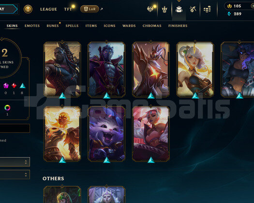 TR Unranked | 12 Kostüm - 56 Hero | LoL Hesap