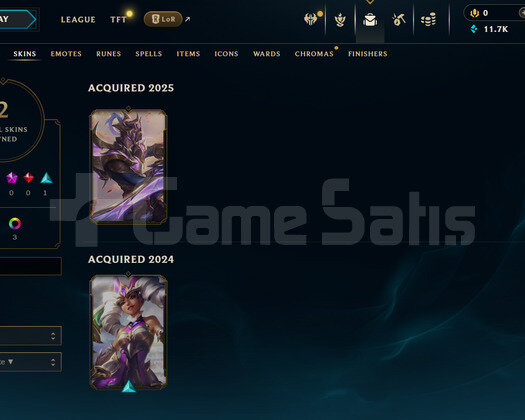 TR Geçen Sezon Gold | 2 Kostüm - 34 Hero | LoL