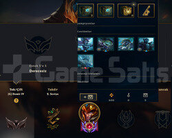 EUW 2012 NADİR SİMGELİ İRON 4 30SKIN 100HERO