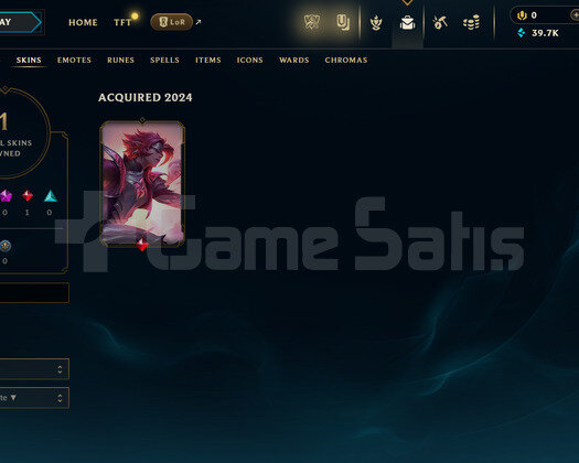 EUW Unranked | 1 Kostüm - 39K Mö | LoL Hesap