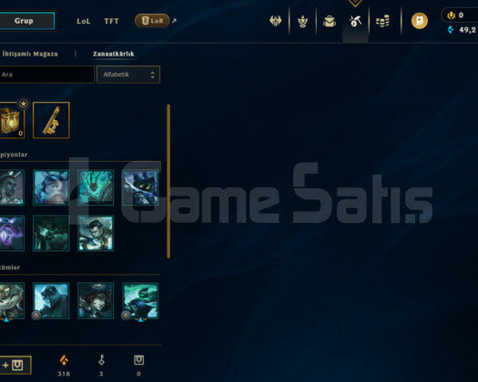 | EUW - ELMAS 4 | 2 KOSTÜM | SMURF HESAP